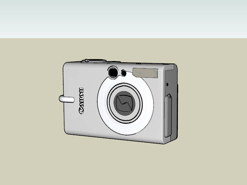 Canon Pocket Camera sketchup model preview - SketchupBox