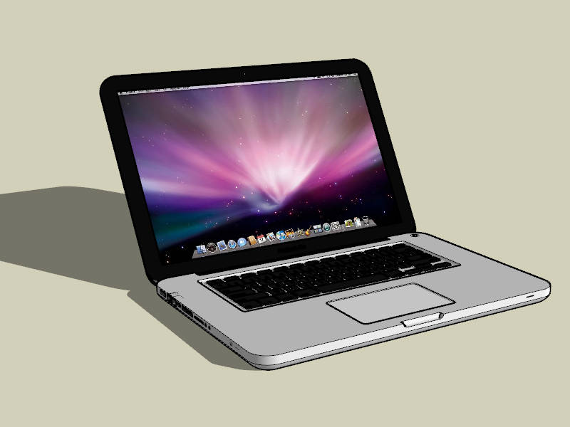MacBook Pro sketchup model preview - SketchupBox
