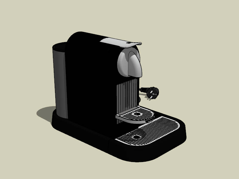 Nespresso Coffee Machine sketchup model preview - SketchupBox