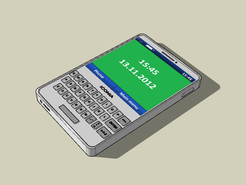 Retro Iconia Mobile Phone sketchup model preview - SketchupBox