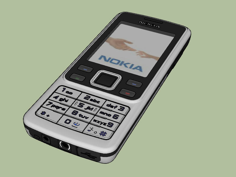 Nokia 6300 Mobile Telephone sketchup model preview - SketchupBox