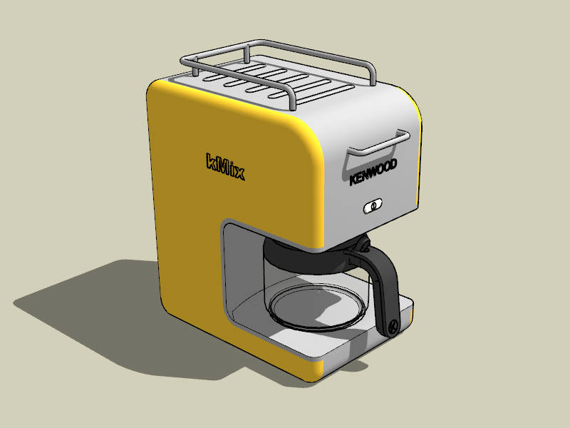 Kenwood kMix Coffee Maker sketchup model preview - SketchupBox