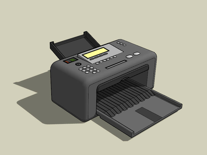 Office Jet Printer sketchup model preview - SketchupBox