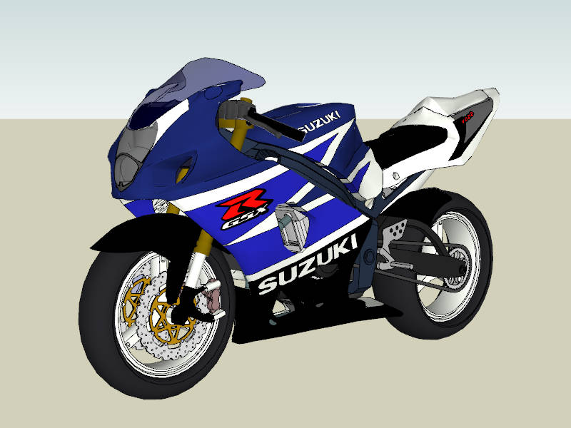 Suzuki V-Strom 1000 Dual-sport Motorcycle sketchup model preview - SketchupBox