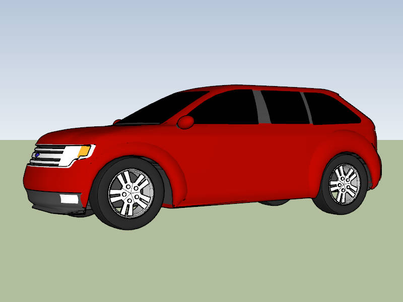 2007 Ford Edge Crossover SUV sketchup model preview - SketchupBox