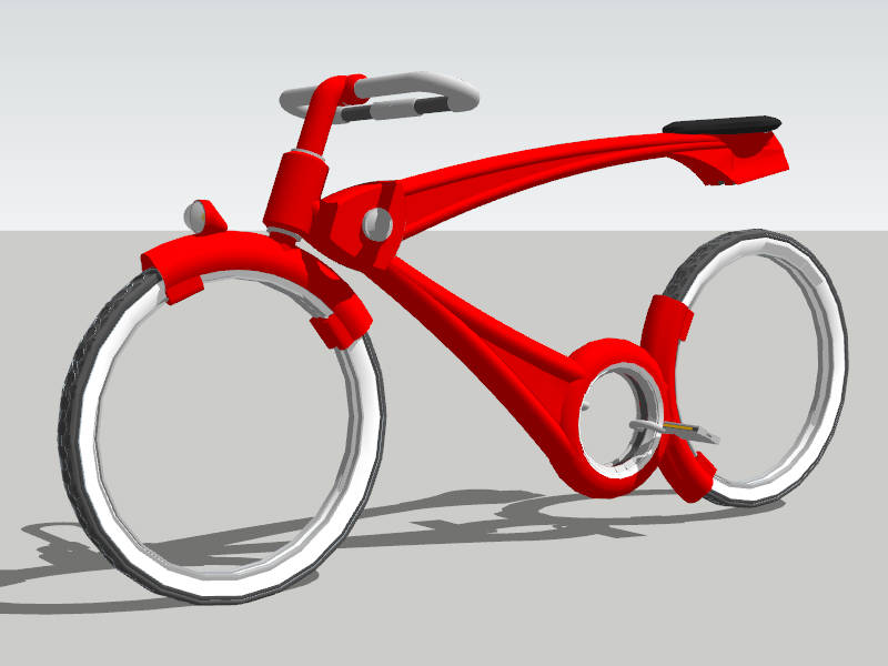 Concept Bicycle SketchUp 3D Model .skp File Download - SketchupBox