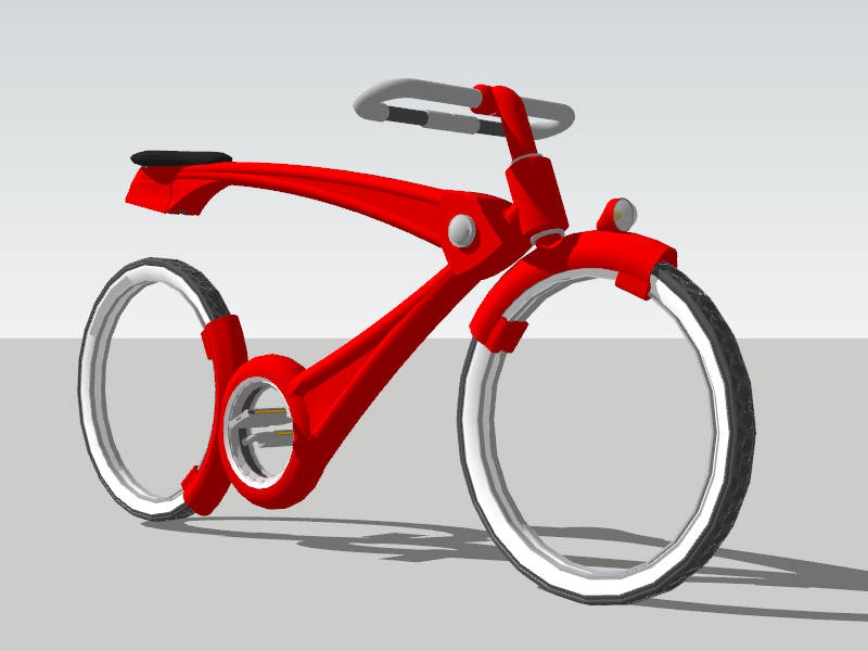 Concept Bicycle sketchup model preview - SketchupBox