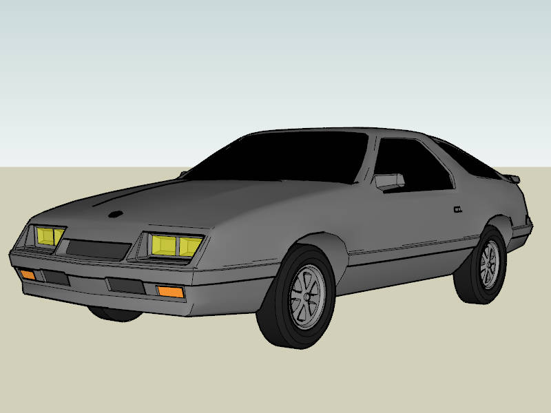 Chrysler Laser sketchup model preview - SketchupBox