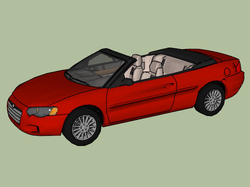 Chrysler Sebring Convertible sketchup model preview - SketchupBox