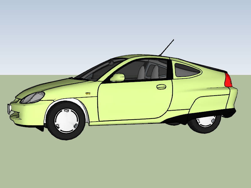 1999 Honda Insight sketchup model preview - SketchupBox