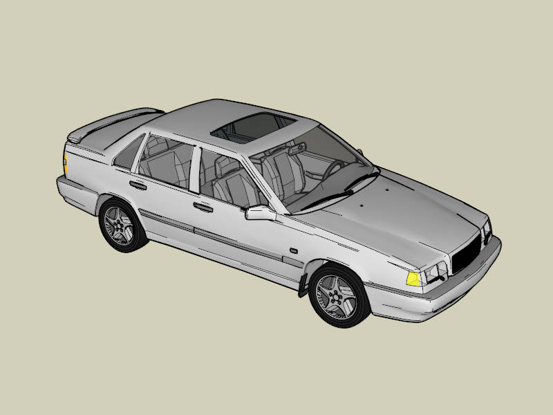 Volvo 850 Saloon sketchup model preview - SketchupBox