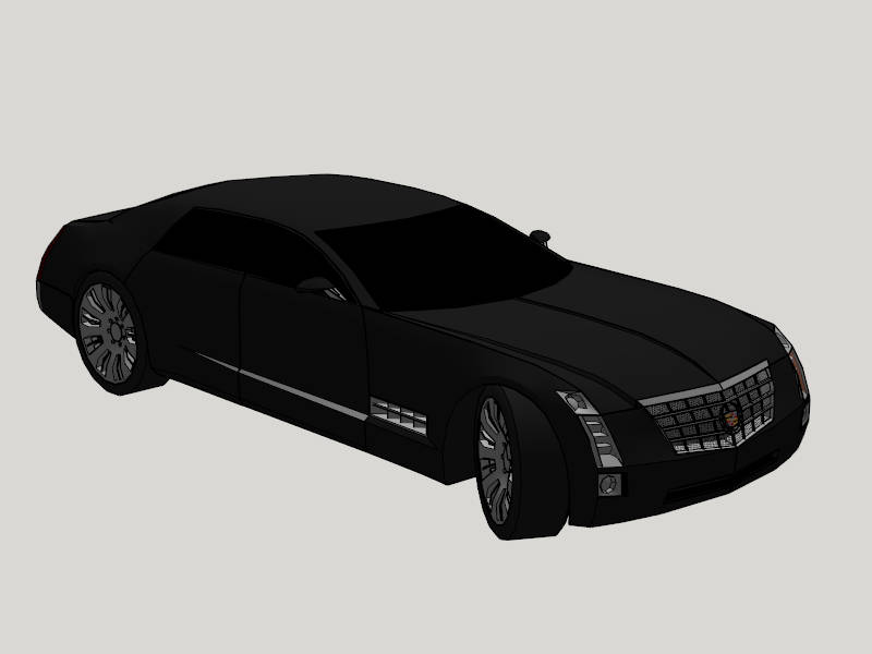 Cadillac Sixteen Concept sketchup model preview - SketchupBox