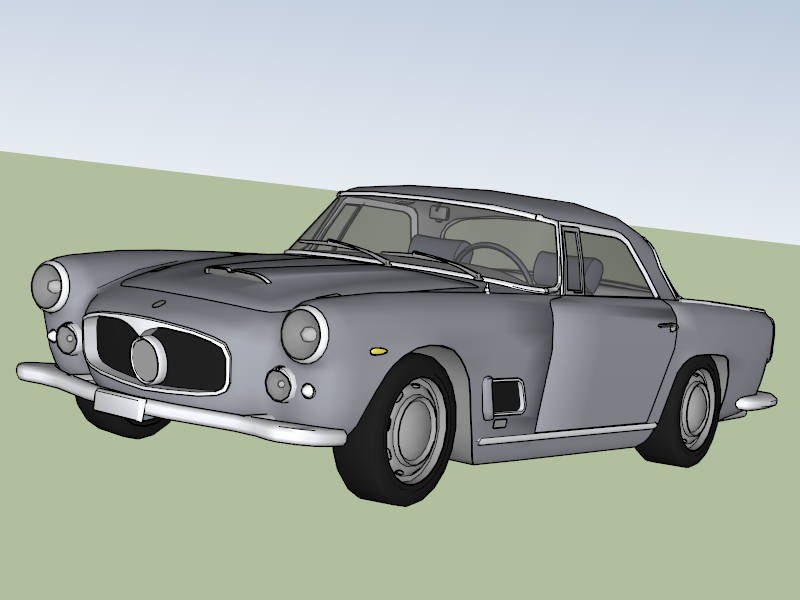 Maserati 3500 GT sketchup model preview - SketchupBox