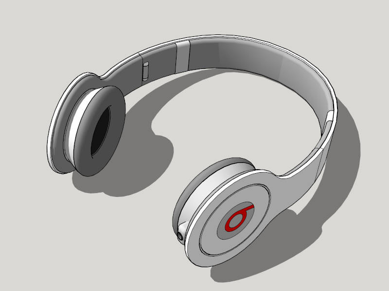 Beats Headphone sketchup model preview - SketchupBox