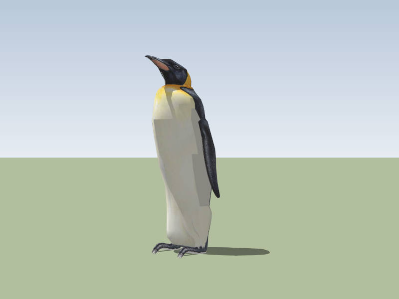 Emperor Penguin sketchup model preview - SketchupBox