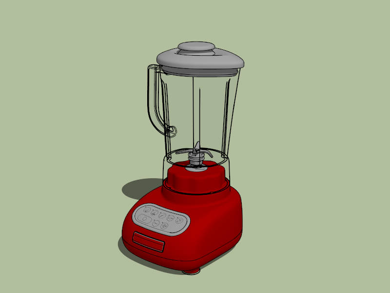 Electric Blender Machine sketchup model preview - SketchupBox