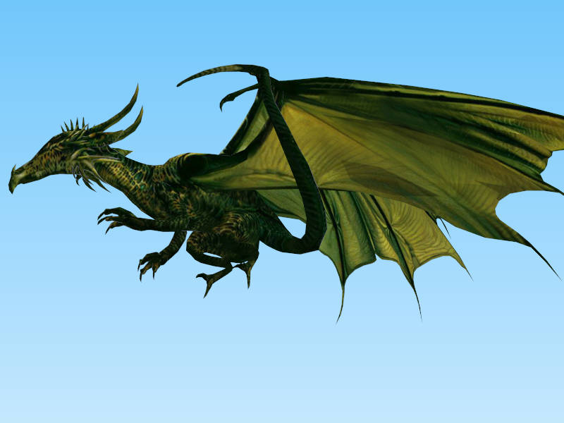 Big Green Dragon sketchup model preview - SketchupBox