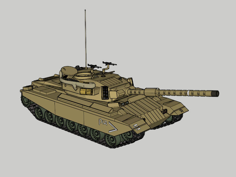 Type 85-II MBT sketchup model preview - SketchupBox