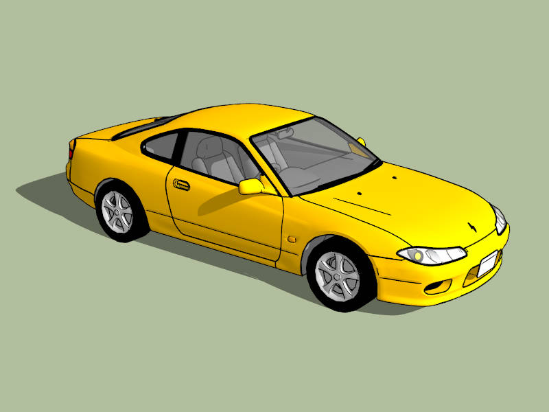 2001 Nissan Silvia S15 sketchup model preview - SketchupBox