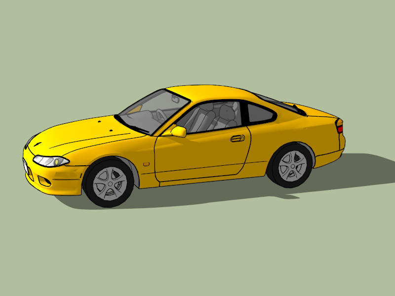 2001 Nissan Silvia S15 sketchup model preview - SketchupBox