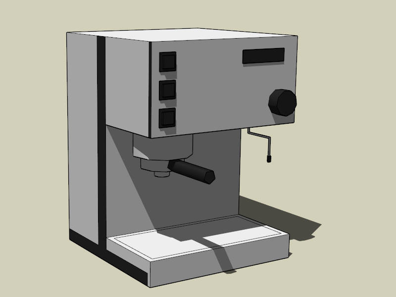 Countertop Espresso Machine sketchup model preview - SketchupBox