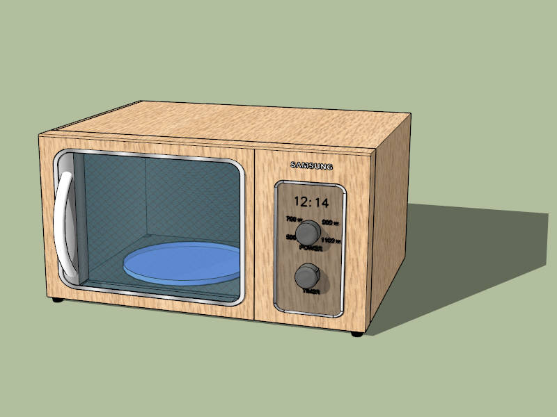 Samsung Countertop Microwave Oven sketchup model preview - SketchupBox