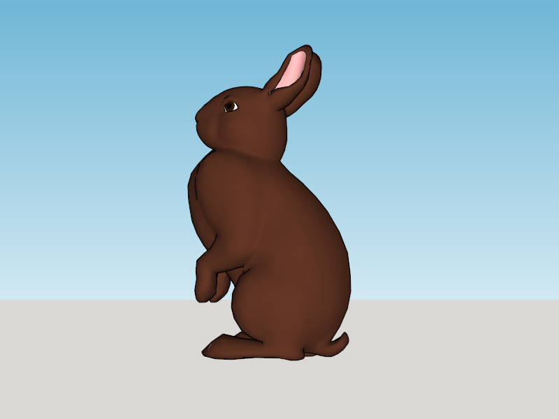 Garden Bunny Rabbit sketchup model preview - SketchupBox