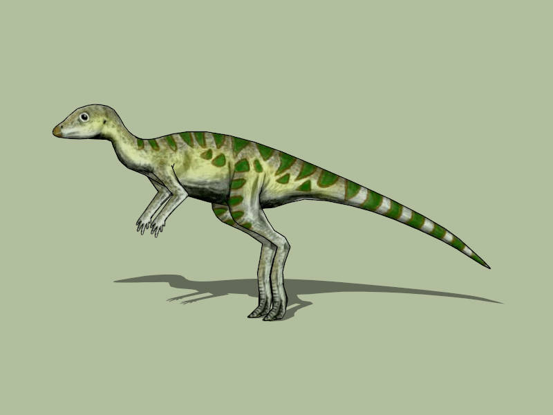 Othnielia Dinosaur sketchup model preview - SketchupBox