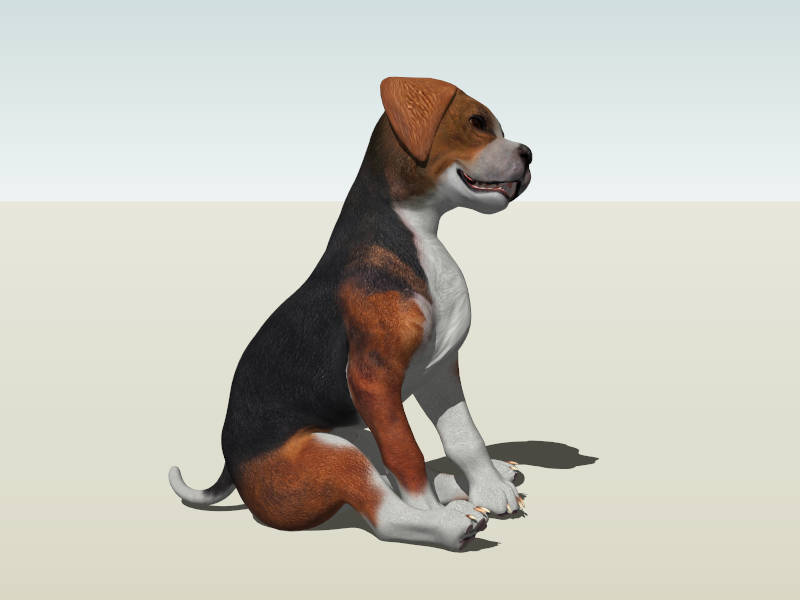 Hokkaido Dog Sitting sketchup model preview - SketchupBox
