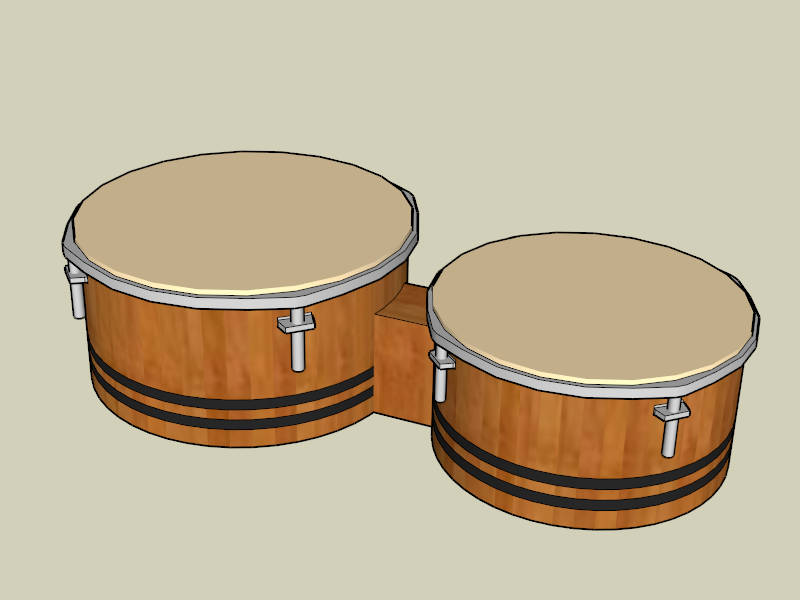 Bongo Drum sketchup model preview - SketchupBox