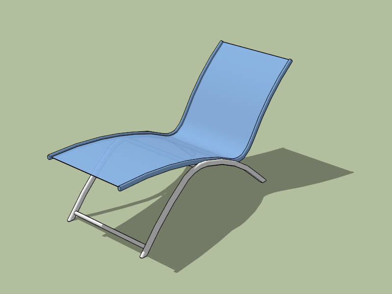 Swimming Pool Chaise Lounge sketchup model preview - SketchupBox