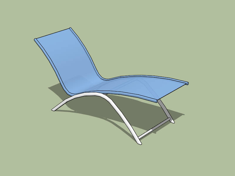 Swimming Pool Chaise Lounge sketchup model preview - SketchupBox