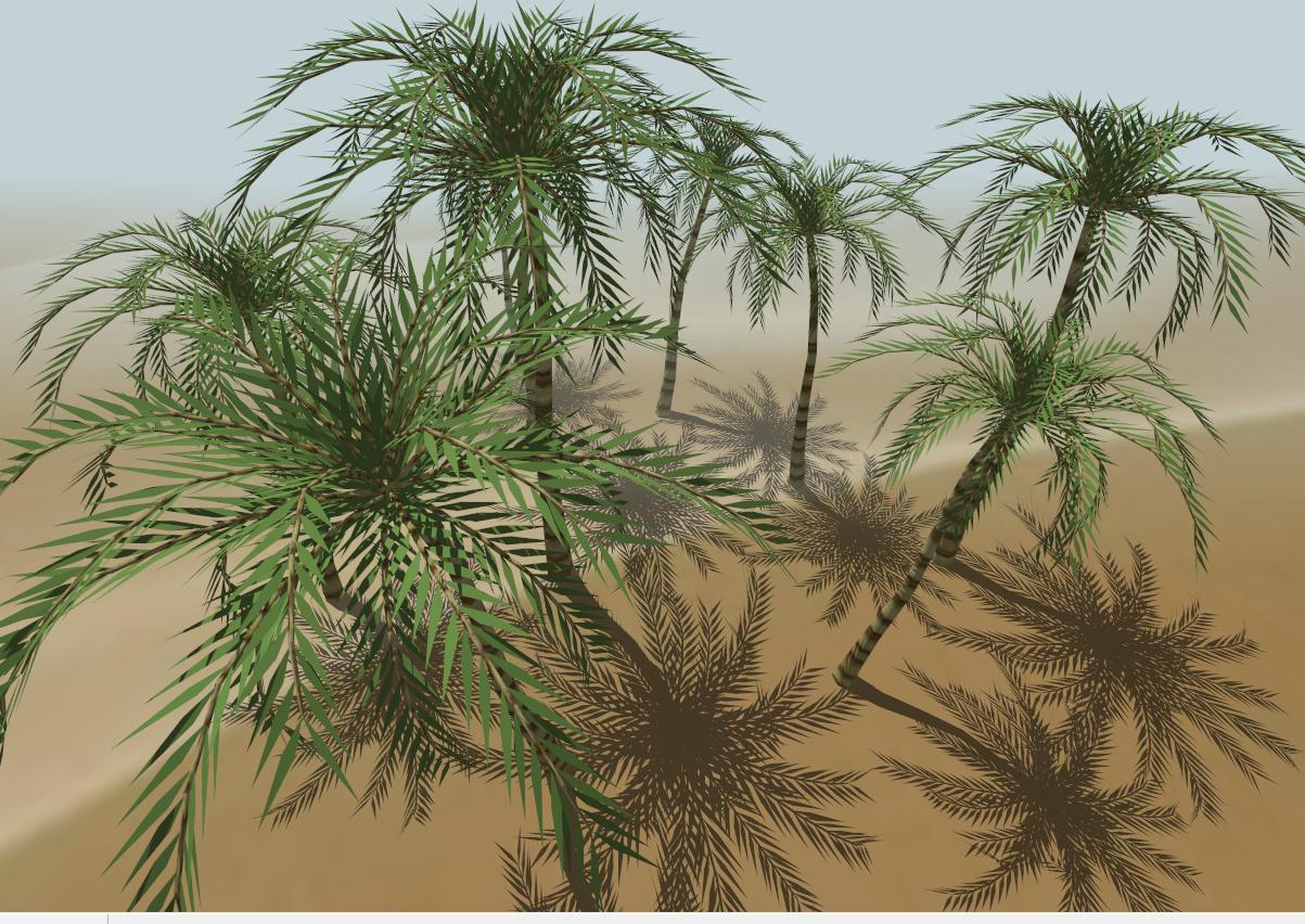 Coconut Palm Trees sketchup model preview - SketchupBox