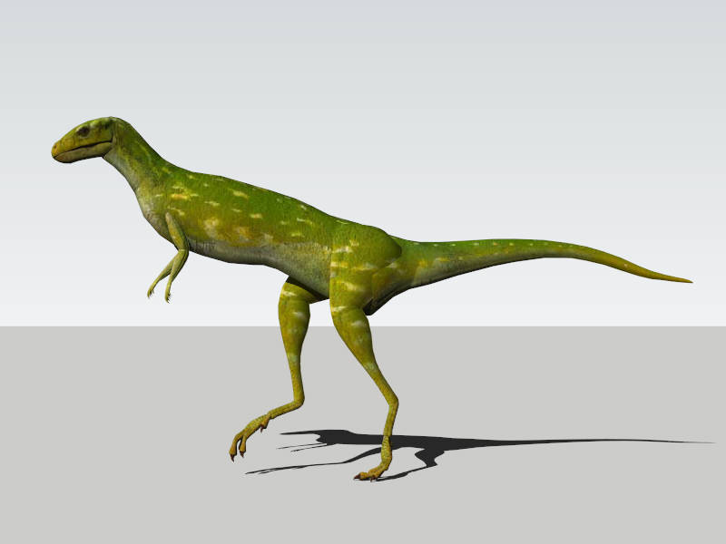 Lesothosaurus Dinosaur sketchup model preview - SketchupBox