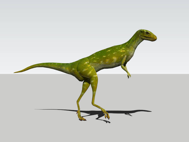 Lesothosaurus Dinosaur sketchup model preview - SketchupBox