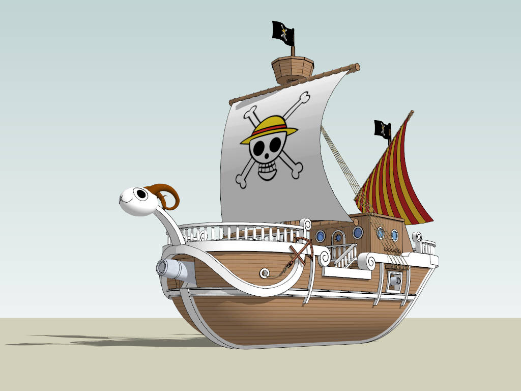 Going Merry Ship sketchup model preview - SketchupBox