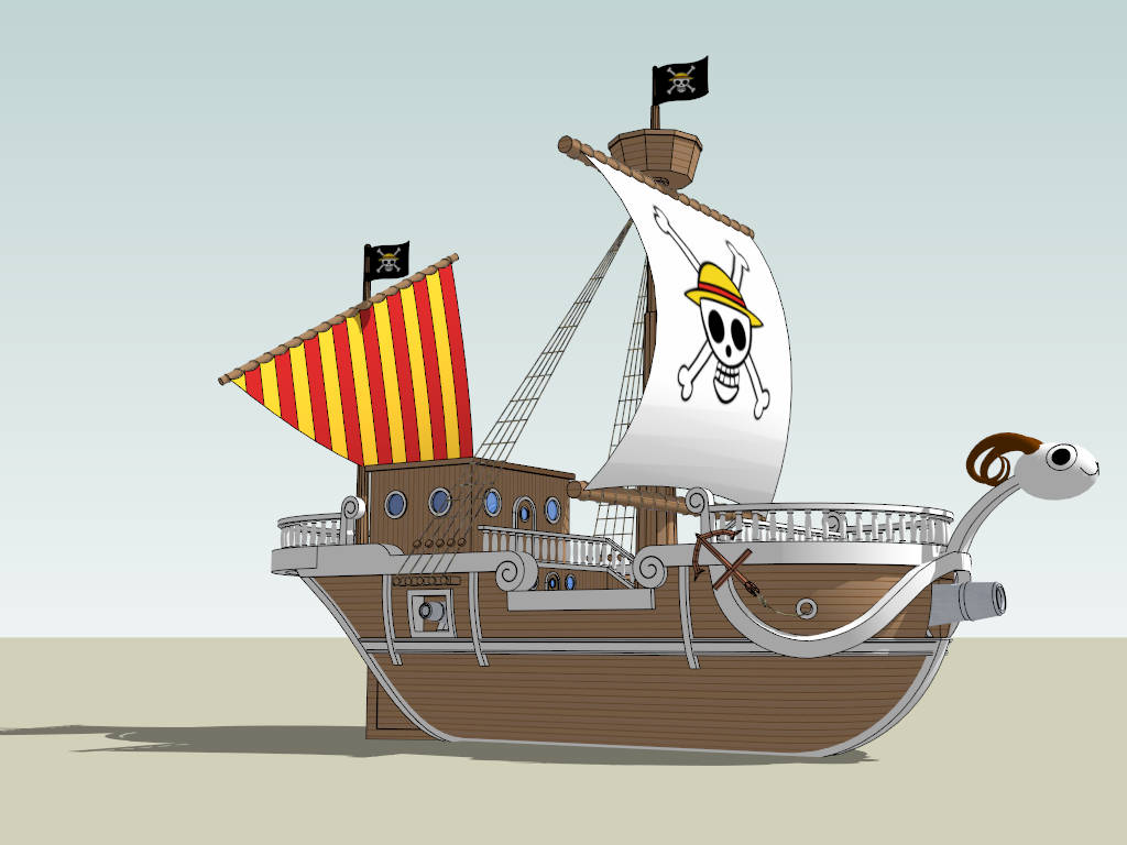 Going Merry Ship sketchup model preview - SketchupBox