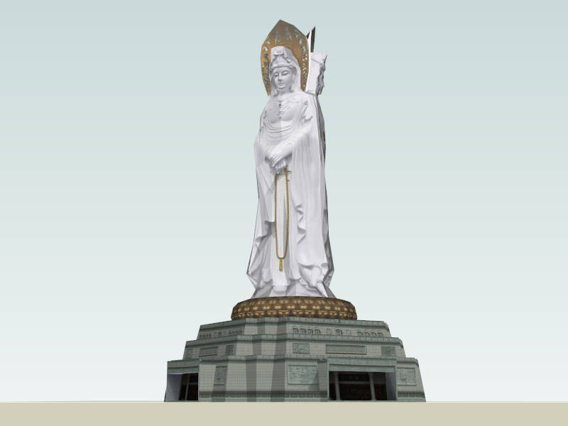 Guanyin Statue of Hainan sketchup model preview - SketchupBox