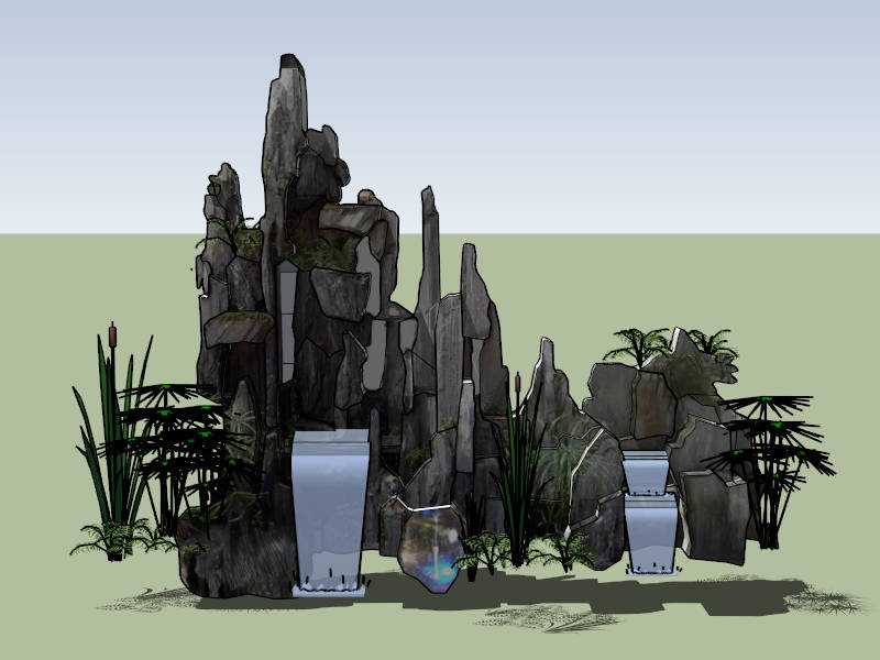 Rock Garden Designs sketchup model preview - SketchupBox