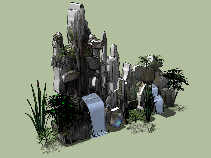 Rock Garden Designs sketchup model preview - SketchupBox