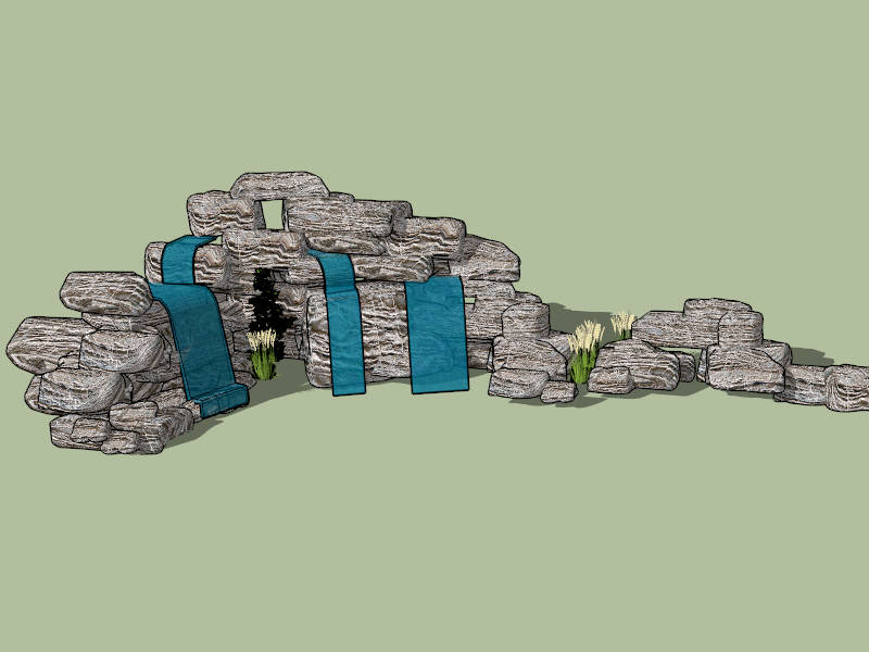 Rock Garden Ideas sketchup model preview - SketchupBox