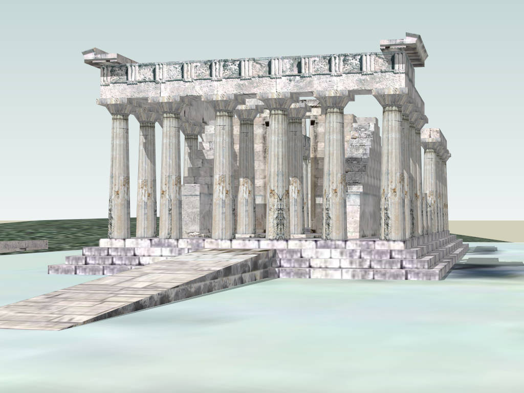 Parthenon in Athens sketchup model preview - SketchupBox