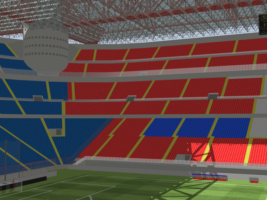 San Siro Stadium sketchup model preview - SketchupBox