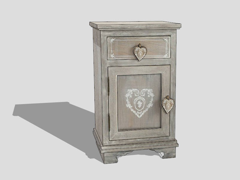 French Country Nightstand sketchup model preview - SketchupBox