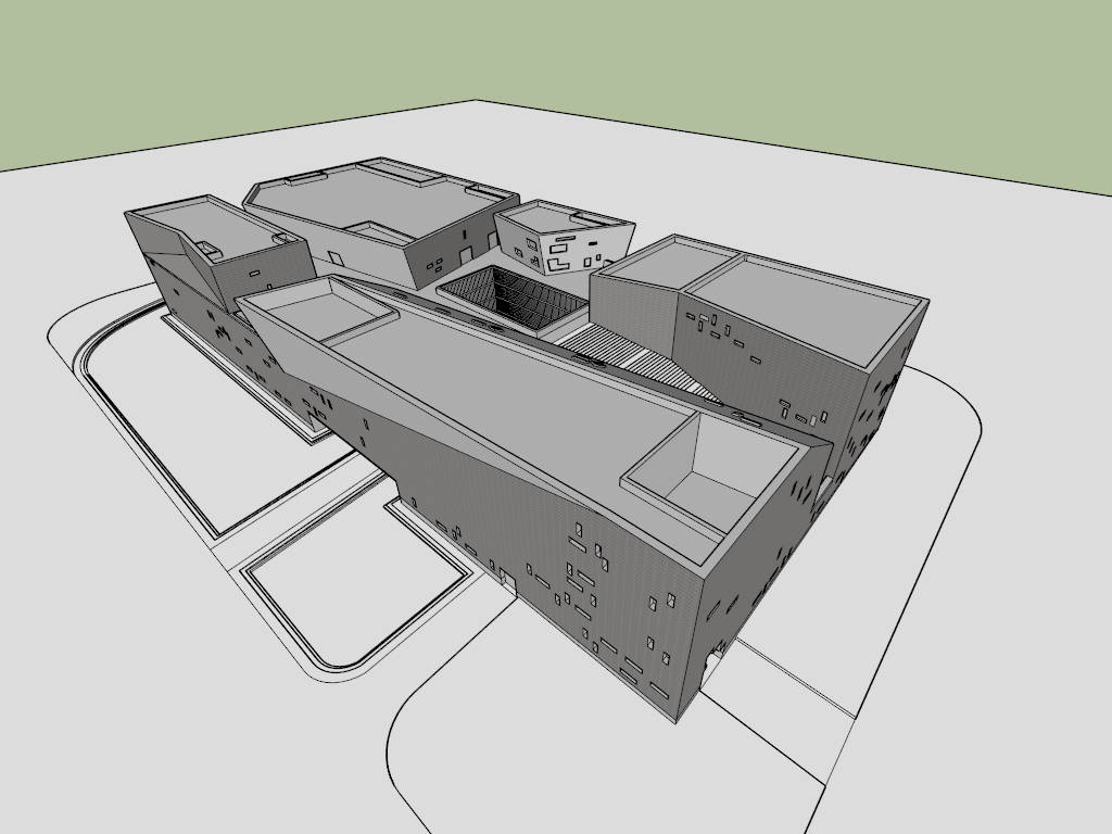 Ningbo Historic Museum sketchup model preview - SketchupBox