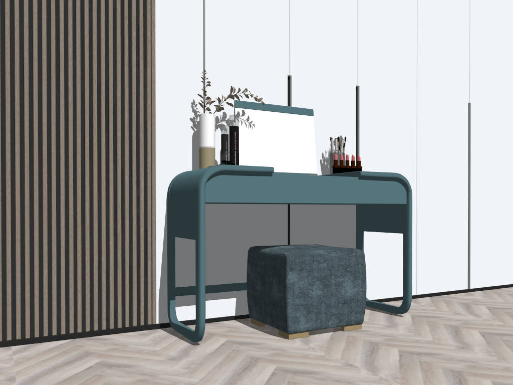 Modern Luxury Dressing Table Set sketchup model preview - SketchupBox
