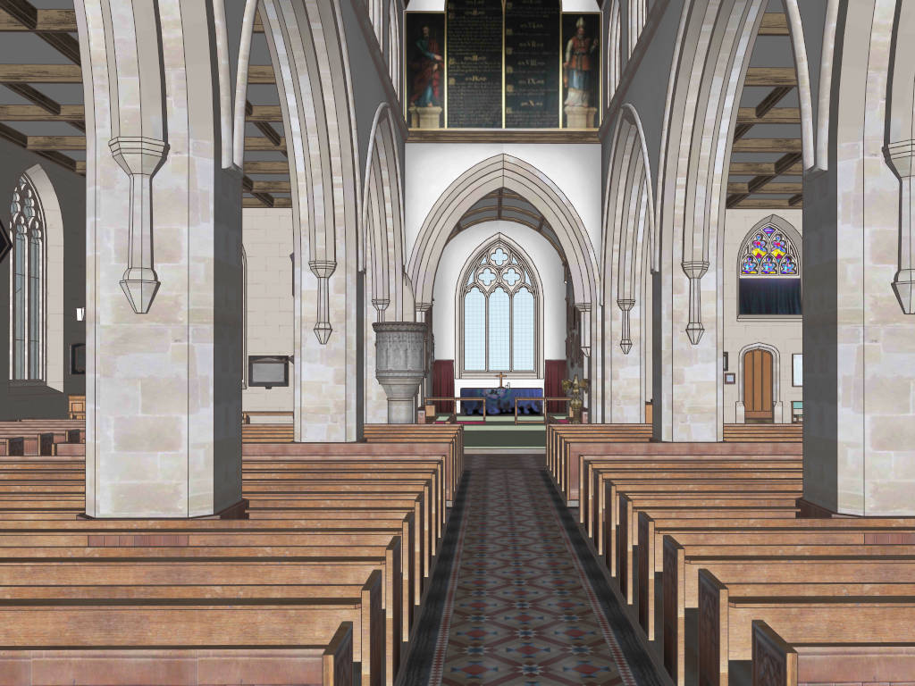 The Church of England sketchup model preview - SketchupBox