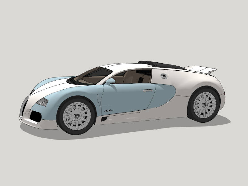 Bugatti Veyron Super Sport Car sketchup model preview - SketchupBox