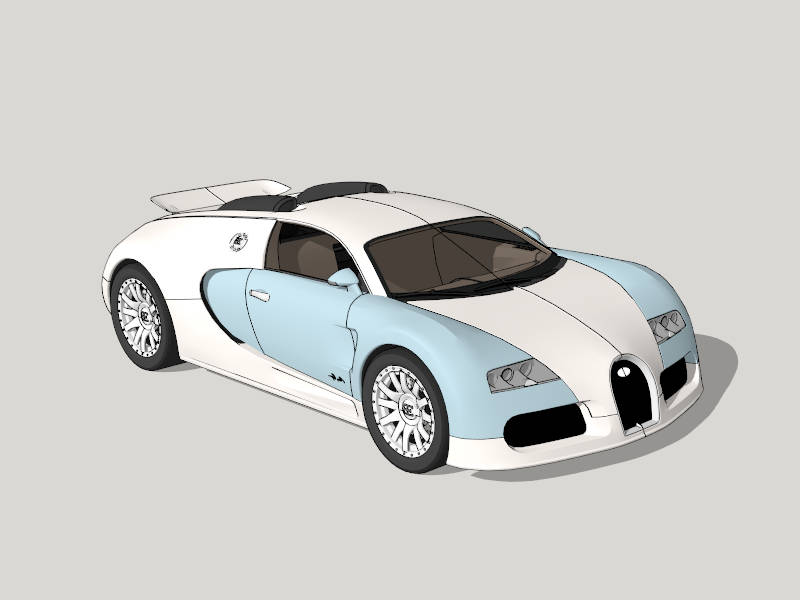 Bugatti Veyron Super Sport Car sketchup model preview - SketchupBox