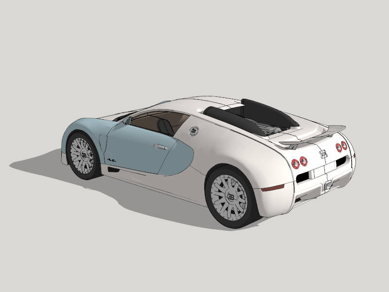 Bugatti Veyron Super Sport Car sketchup model preview - SketchupBox